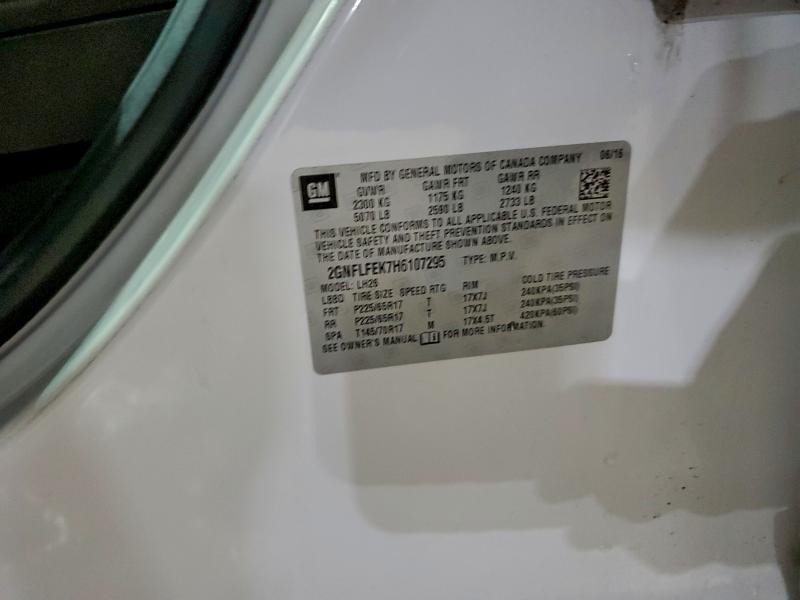 2017 CHEVROLET EQUINOX LT #3302675061