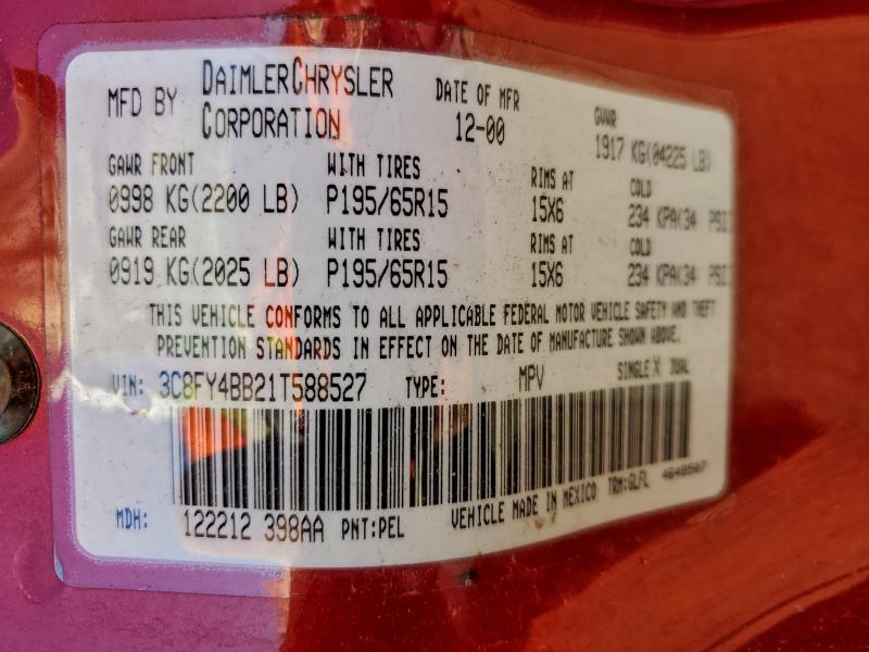 2001 CHRYSLER PT CRUISER #3317827248