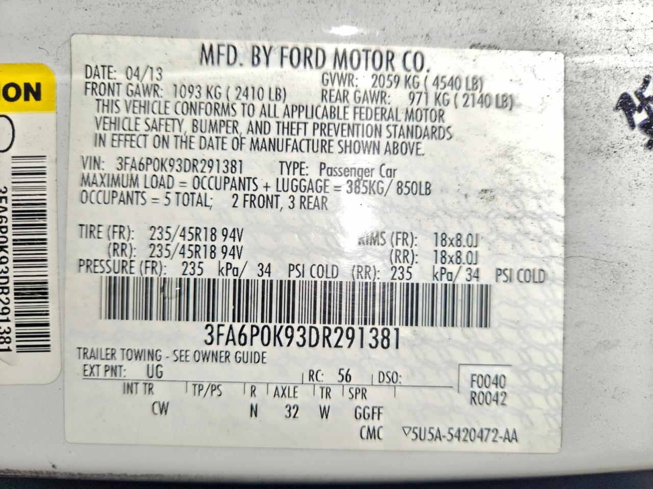 FORD FUSION TITANIUM