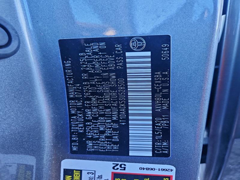 2025 TOYOTA CAMRY XSE #3312682171