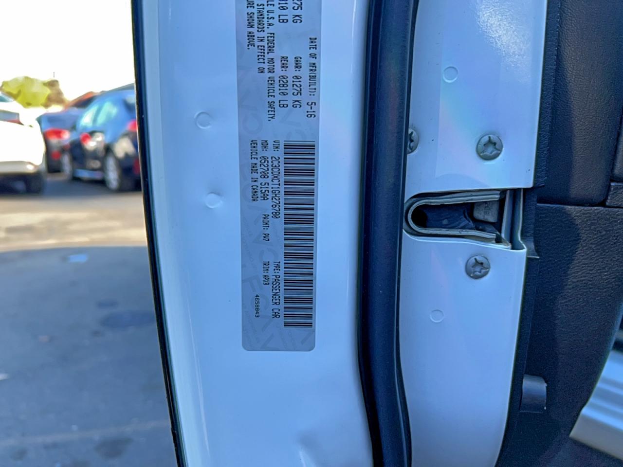 Lot #3302729069 2016 DODGE CHARGER R/