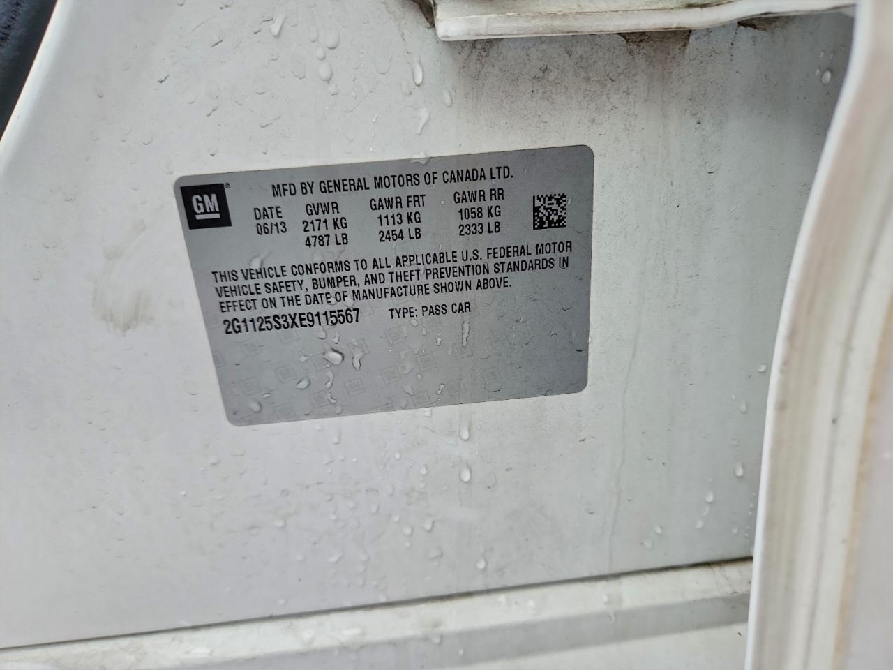 Lot #3309640139 2014 CHEVROLET IMPALA LT