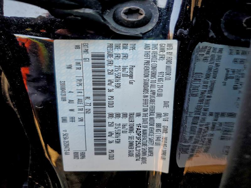 2018 FORD FOCUS SE #3303864709