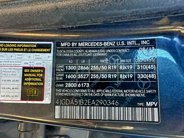 2014 MERCEDES-BENZ ML 350 #3312259773