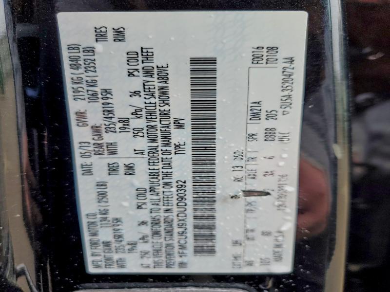 2013 FORD ESCAPE TIT #3316963088