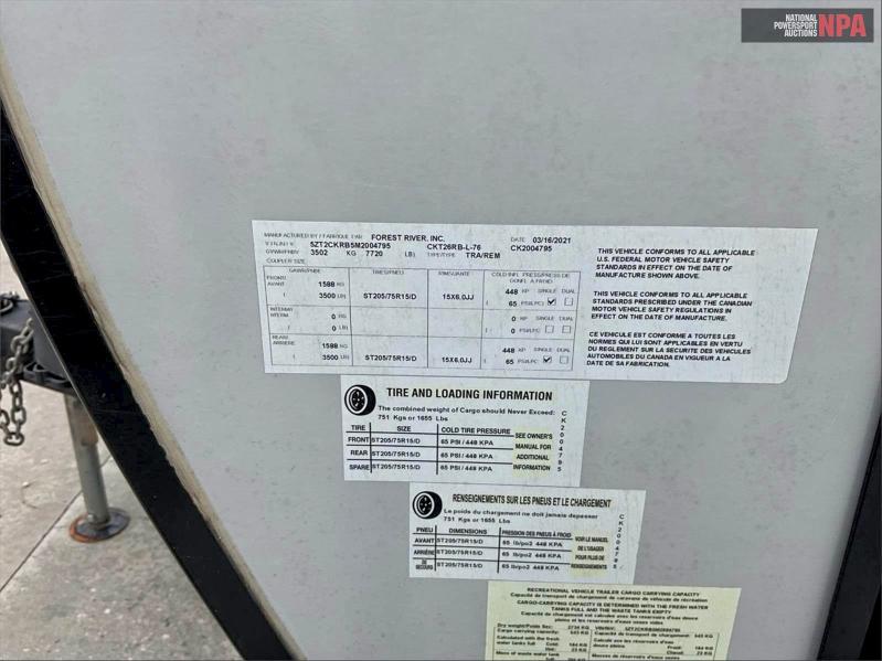 2021 CHEROKEE BY FOREST R CAMPER #3311550237