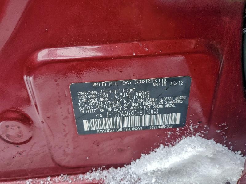 2013 SUBARU IMPREZA #3318872003