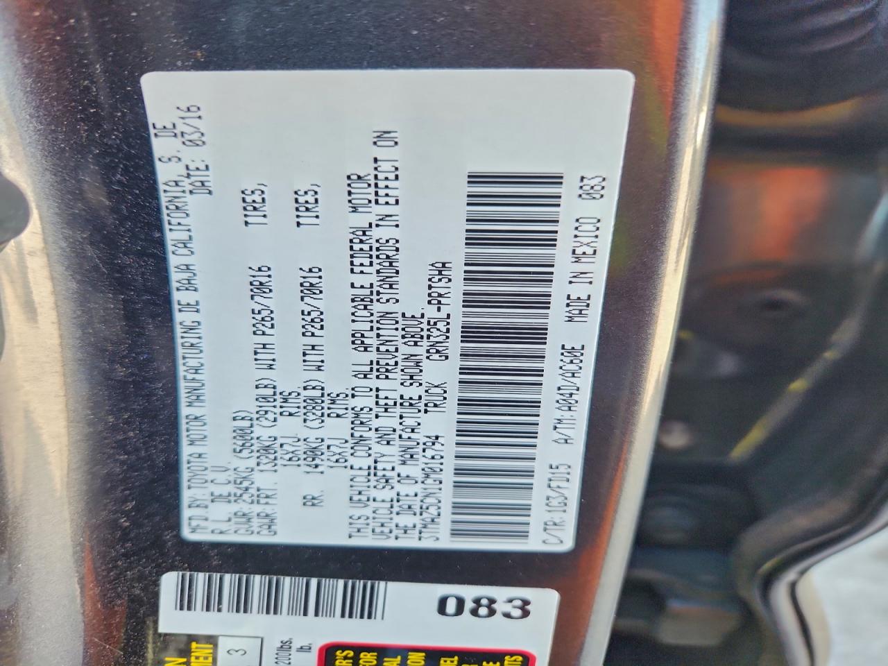 TOYOTA TACOMA DOUBLE CAB