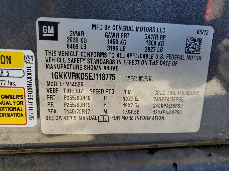 2014 GMC ACADIA SLT #3304146497