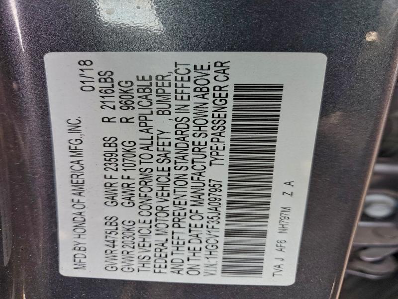 2018 HONDA ACCORD SPO #3303975726