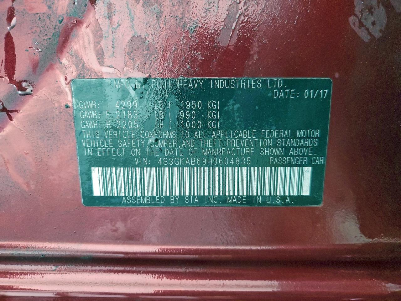 SUBARU IMPREZA PREMIUM