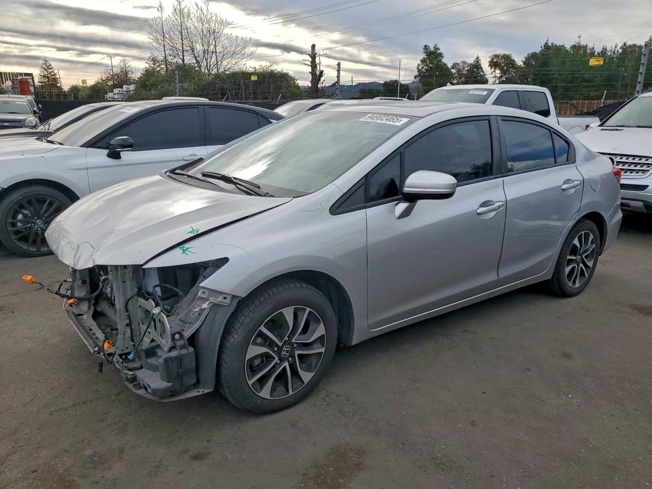 Lot #3317026092 2014 HONDA CIVIC EX