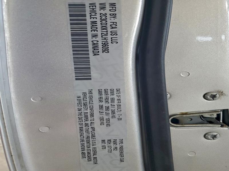 2020 DODGE CHARGER PO #3316801400