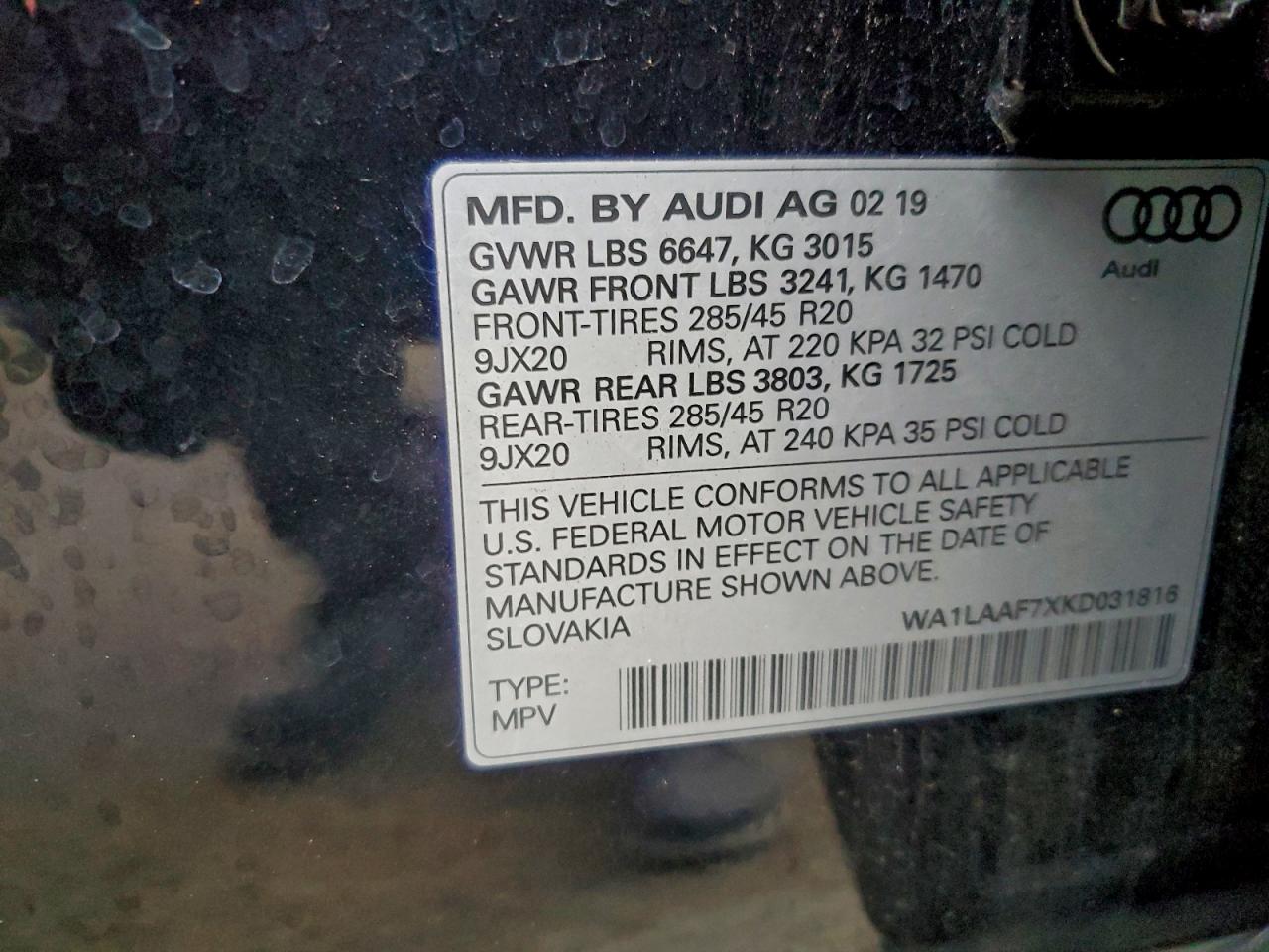 AUDI Q7 PREMIUM PLUS