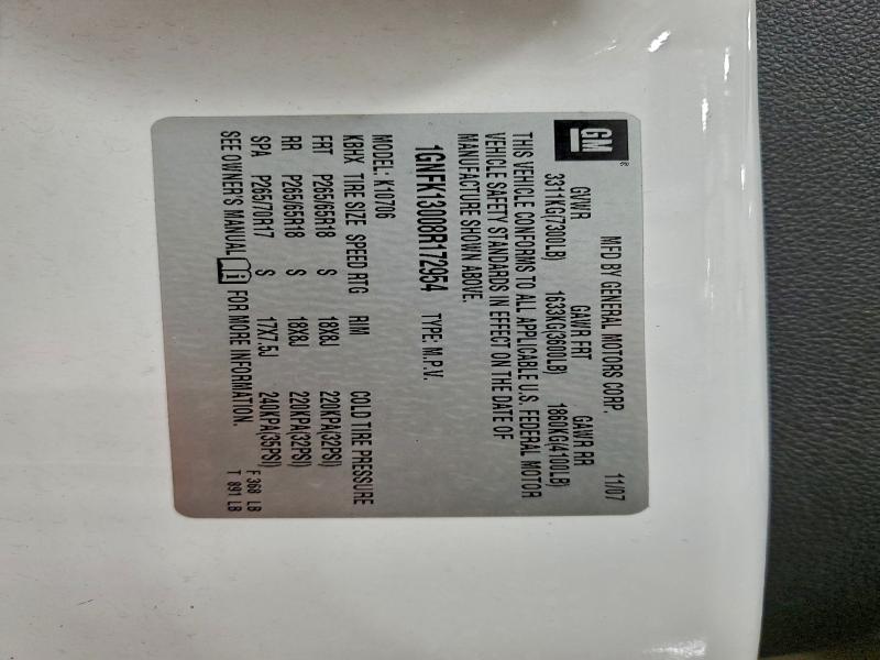 2008 CHEVROLET TAHOE K150 #3303619935