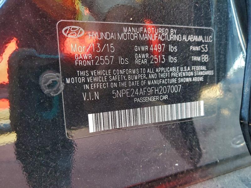 2015 HYUNDAI SONATA SE #3311887185