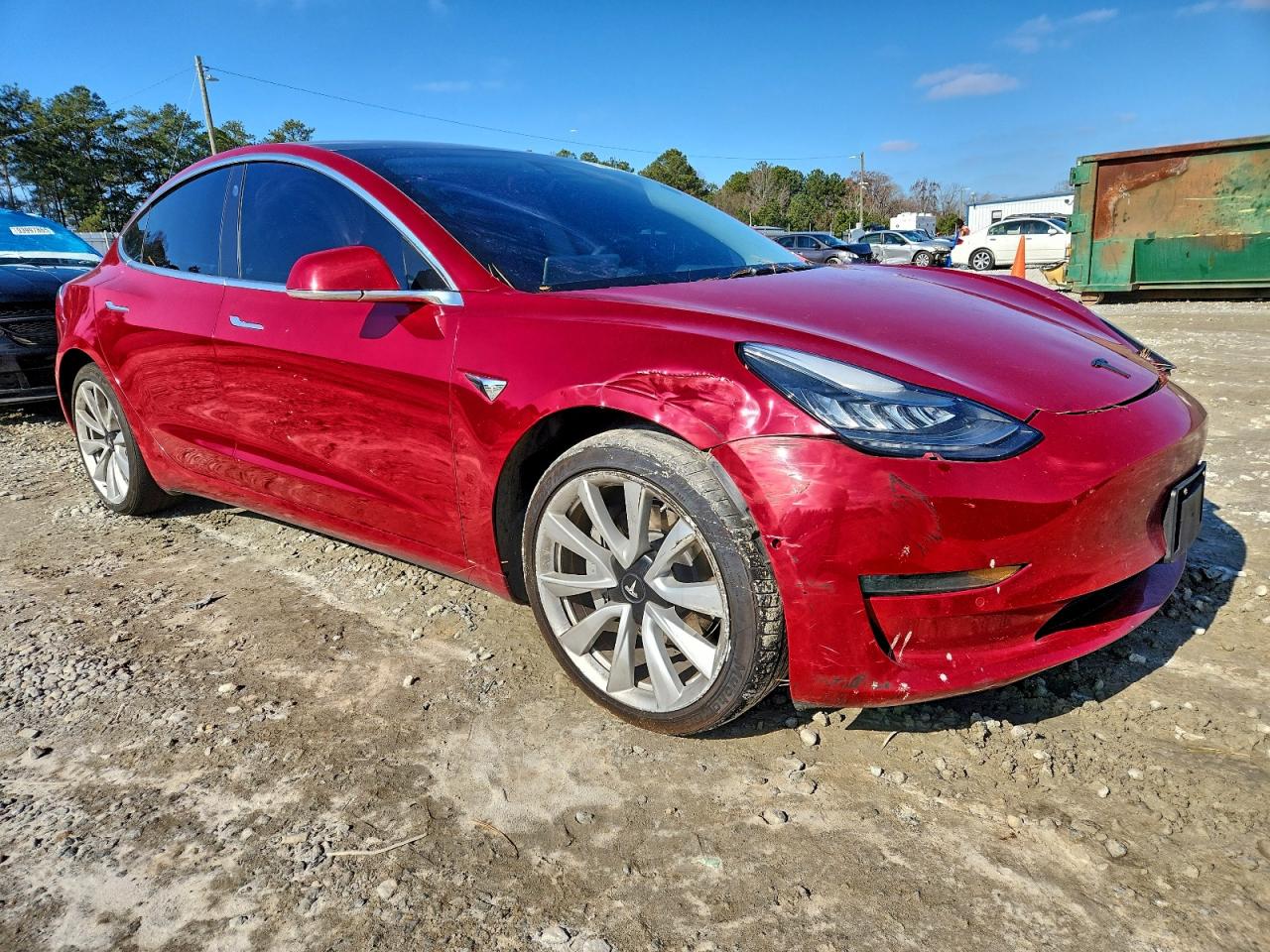 Lot #3315976086 2019 TESLA MODEL 3