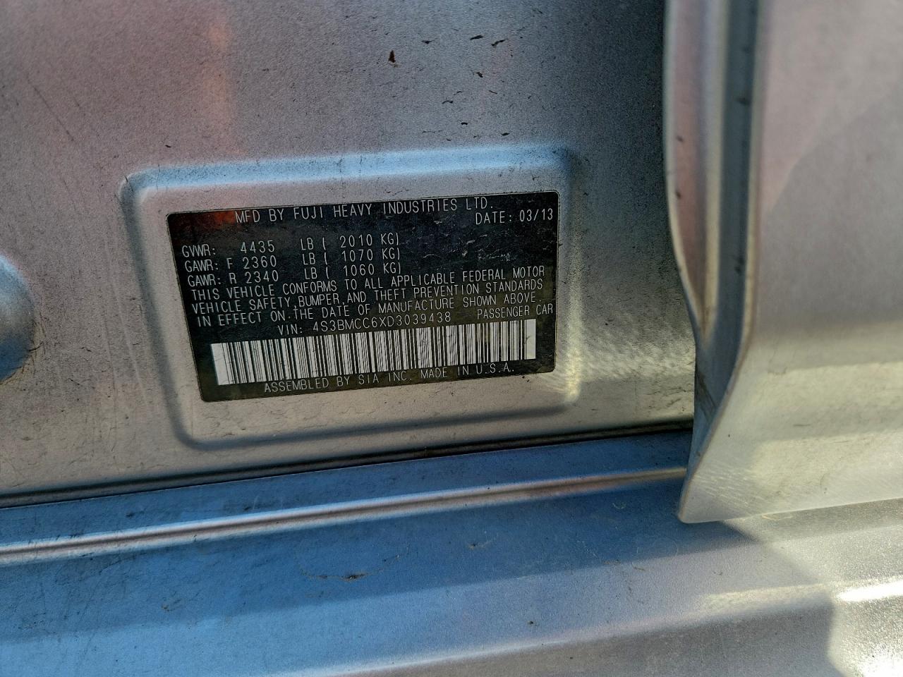 SUBARU LEGACY 2.5I PREMIUM