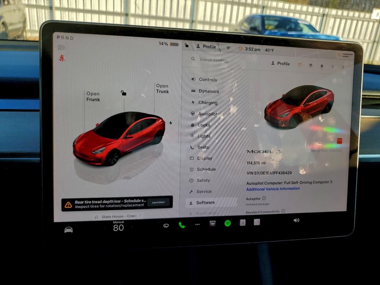 Lot #3317799136 2023 TESLA MODEL 3