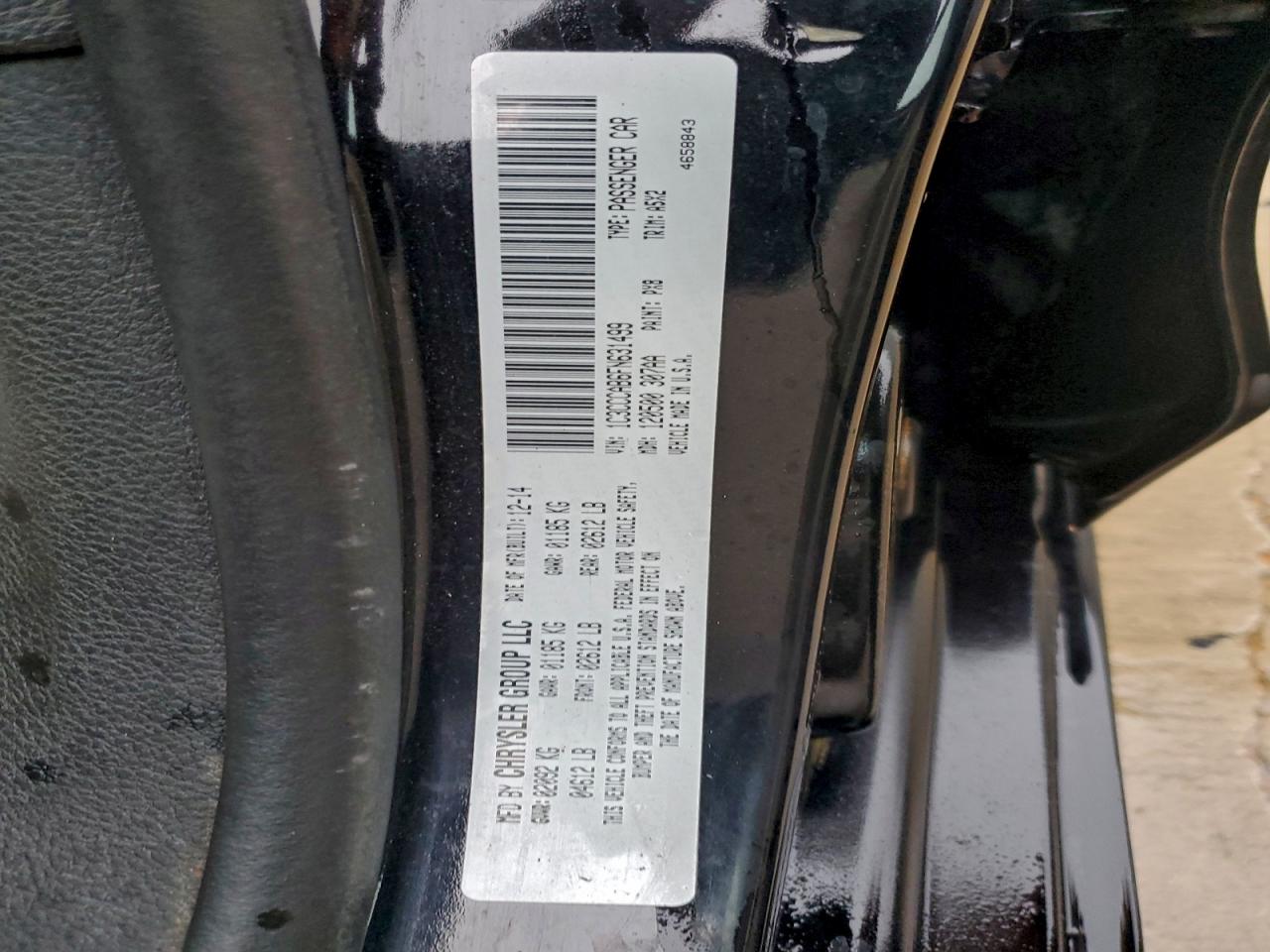 Lot #3316727401 2015 CHRYSLER 200 LIMITE