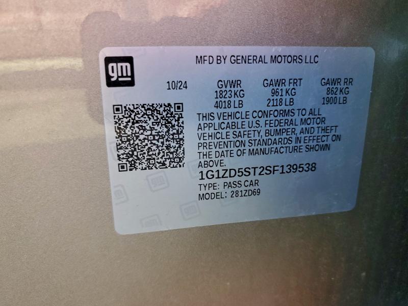 2025 CHEVROLET MALIBU LT #3309332049