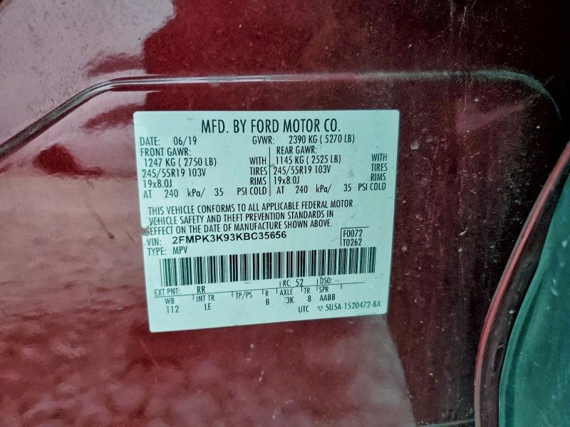 2019 FORD EDGE TITAN #3312561819