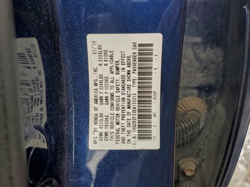 2014 HONDA ACCORD LX #3304610475