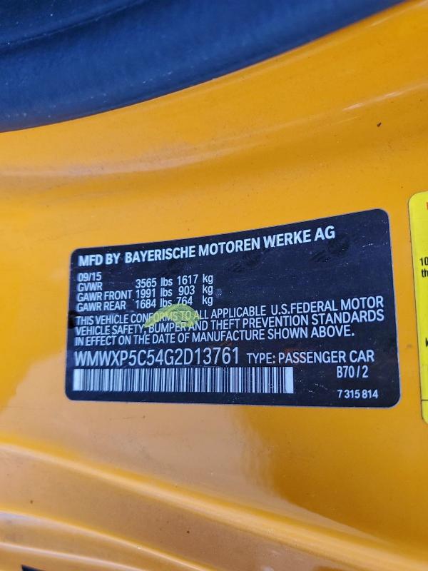 2016 MINI COOPER #3304609445