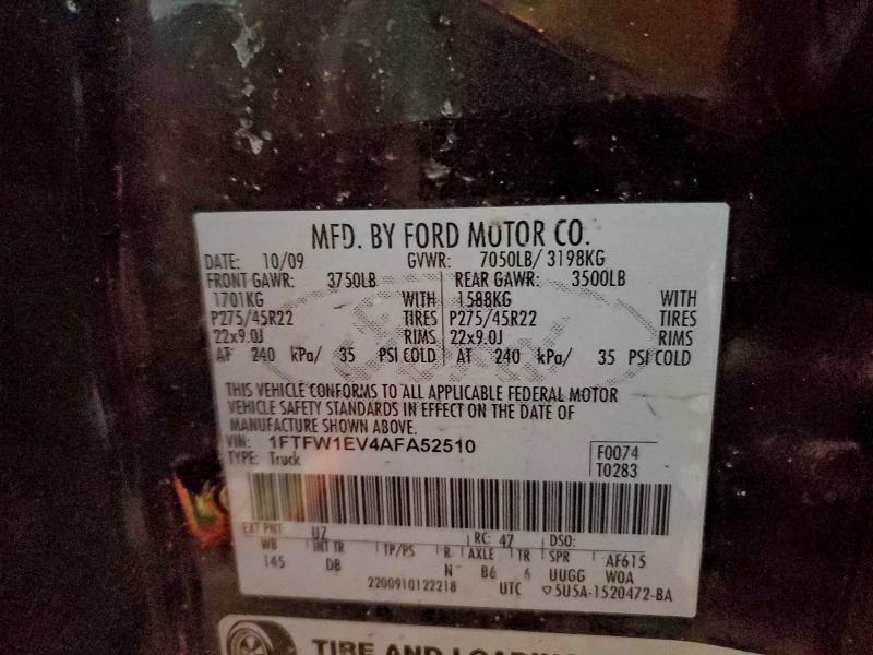 2010 FORD F150 SUPER #3305395330