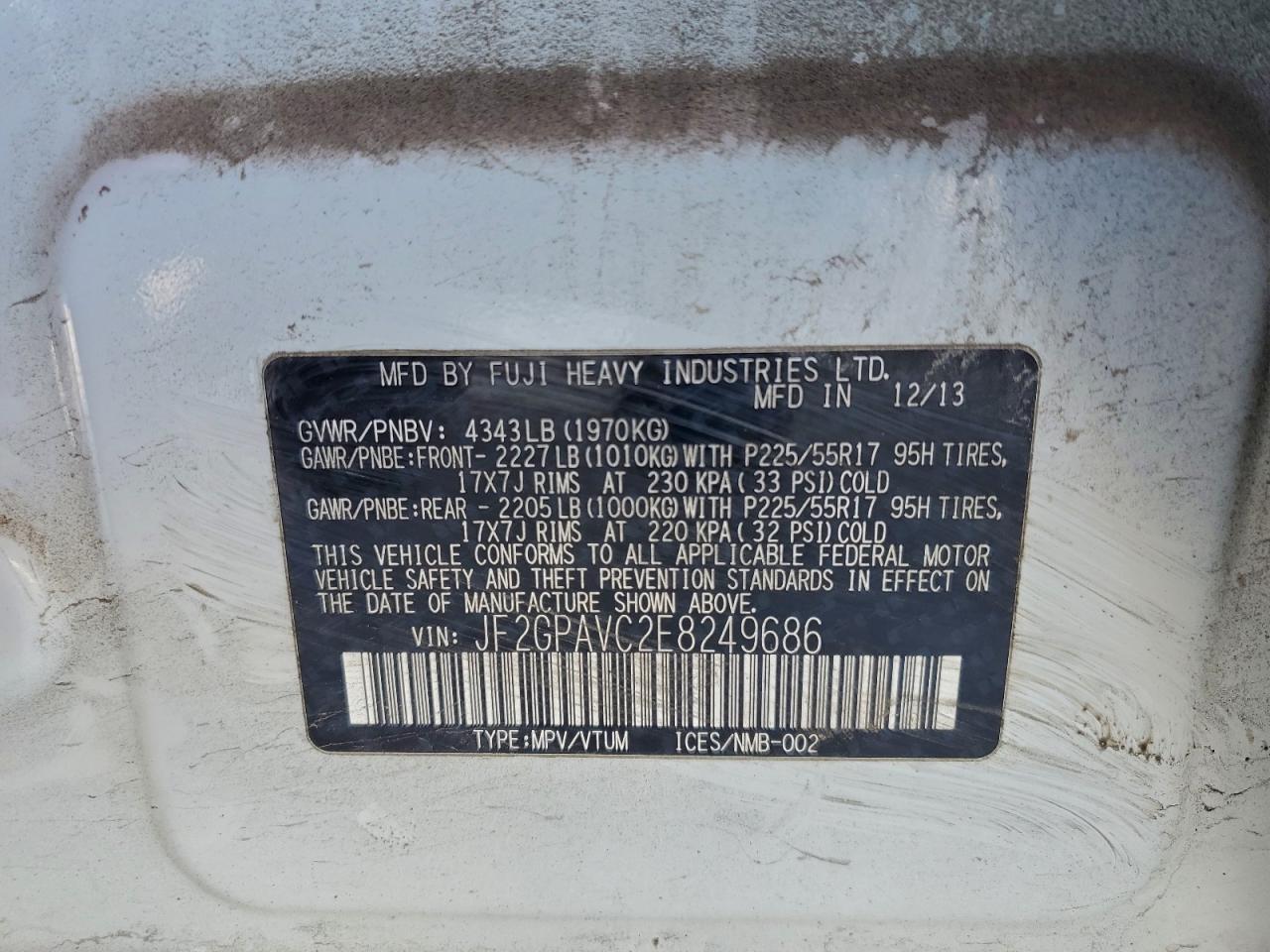 SUBARU XV 2.0 PREMIUM