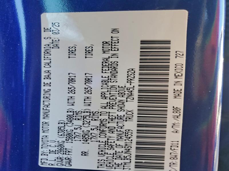 2025 TOYOTA TACOMA DOU #3302635017