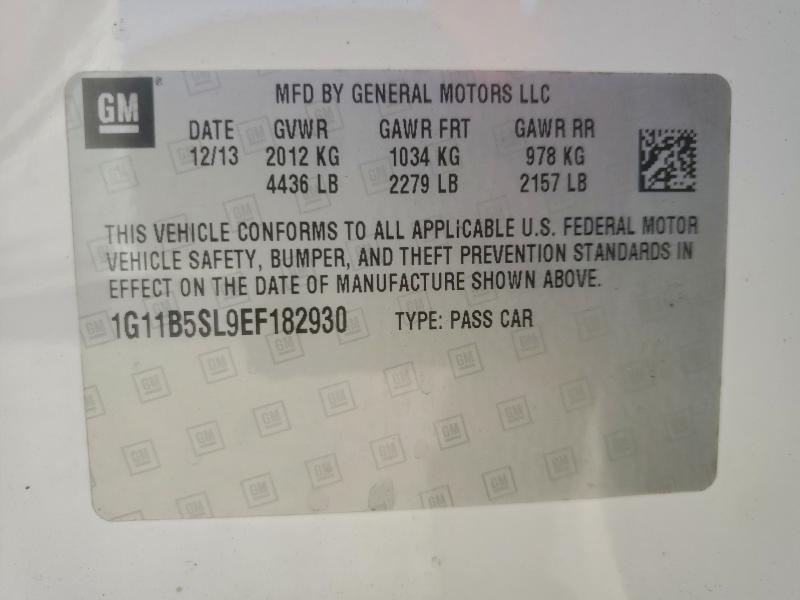 2014 CHEVROLET MALIBU LS #3305341314