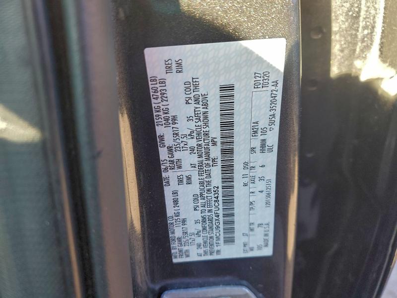 2015 FORD ESCAPE SE #3312539619