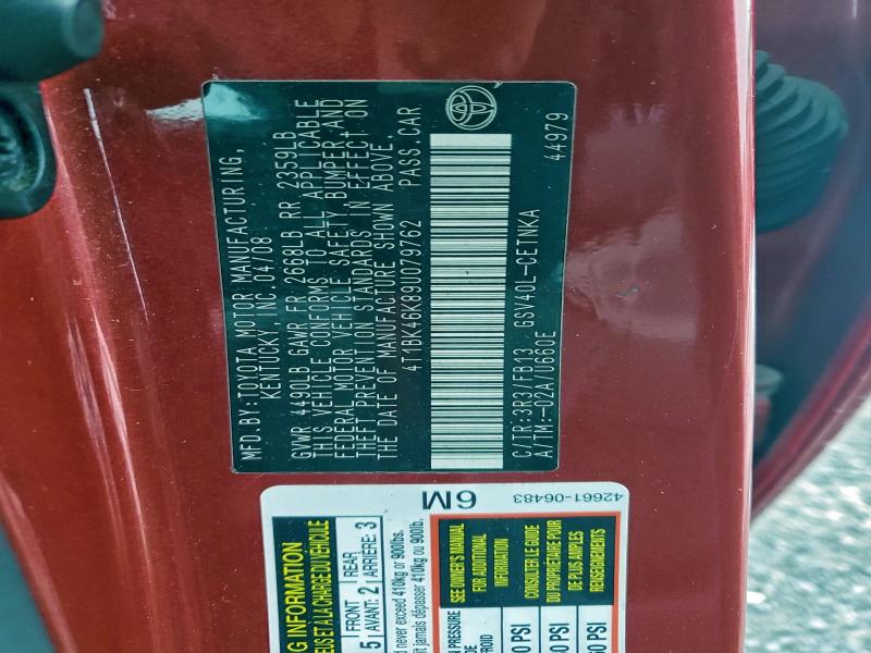 2009 TOYOTA CAMRY SE #3318945923