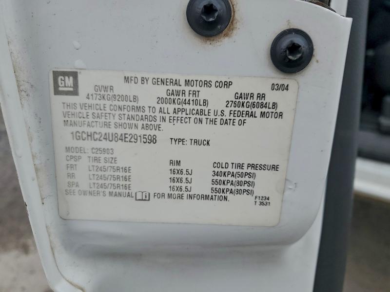 2004 CHEVROLET SILVERADO #3309455002