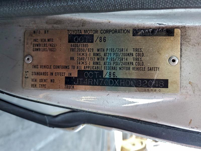 1987 TOYOTA PICKUP XTR #3312528617