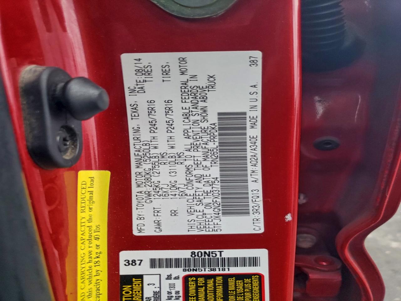 TOYOTA TACOMA DOUBLE CAB PRERUNNER