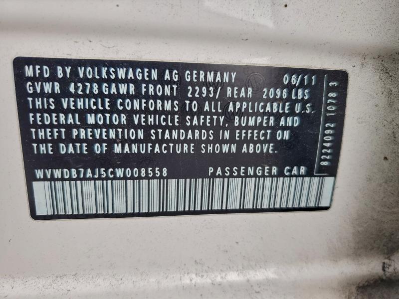 2012 VOLKSWAGEN GOLF #3305667719