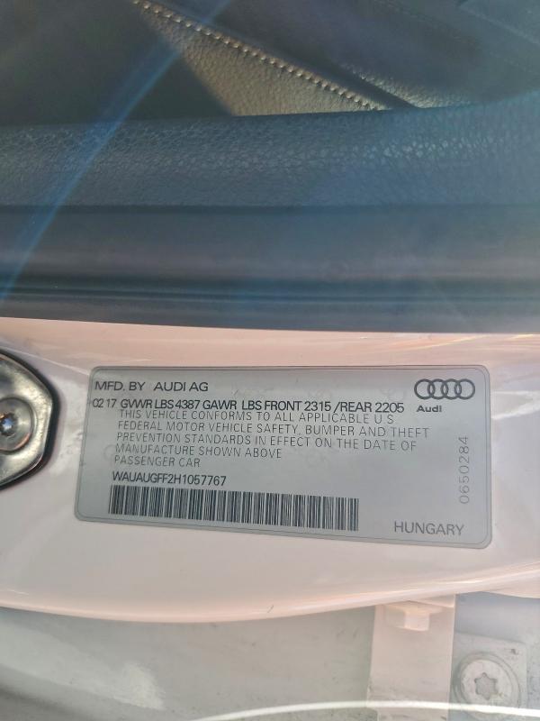 2017 AUDI A3 PREMIUM #3304770932