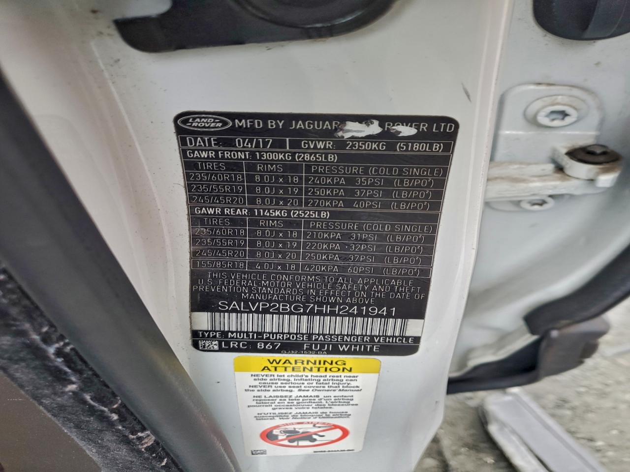 LAND ROVER RANGE ROVER SE