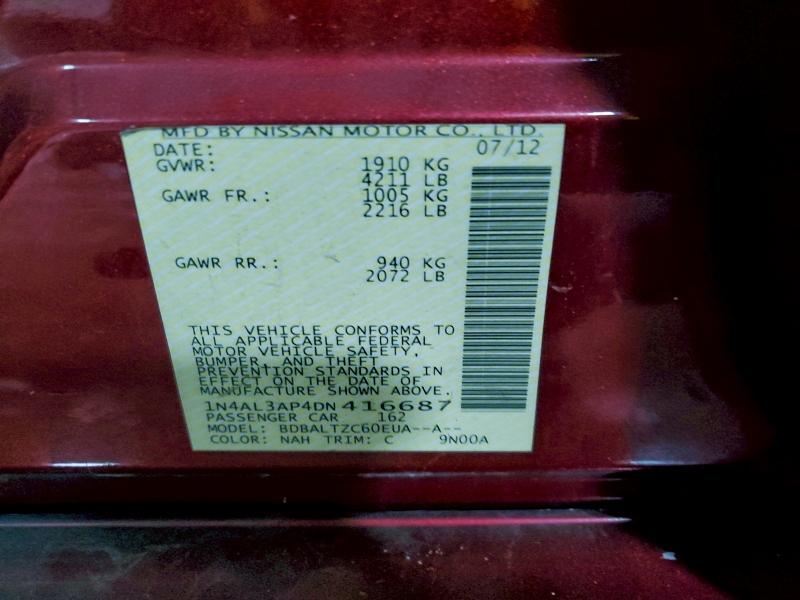 2013 NISSAN ALTIMA 2.5 #3303820424