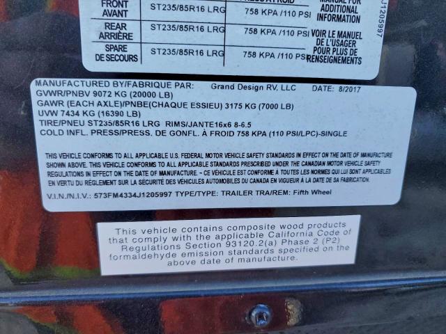 2018 GRAND DESIGN MOMENTUM #3303842530