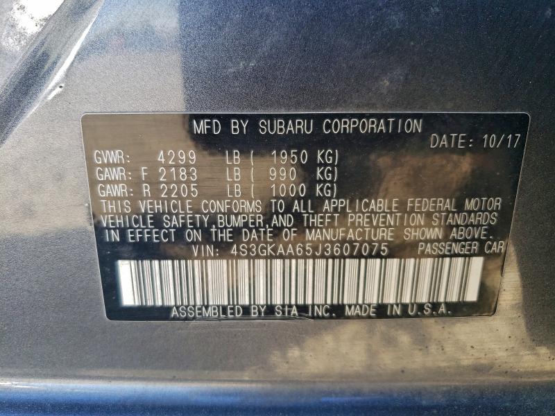 2018 SUBARU IMPREZA #3301847475