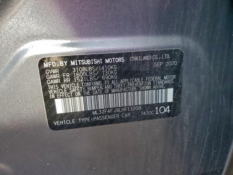 2020 MITSUBISHI MIRAGE G4 #3306393552