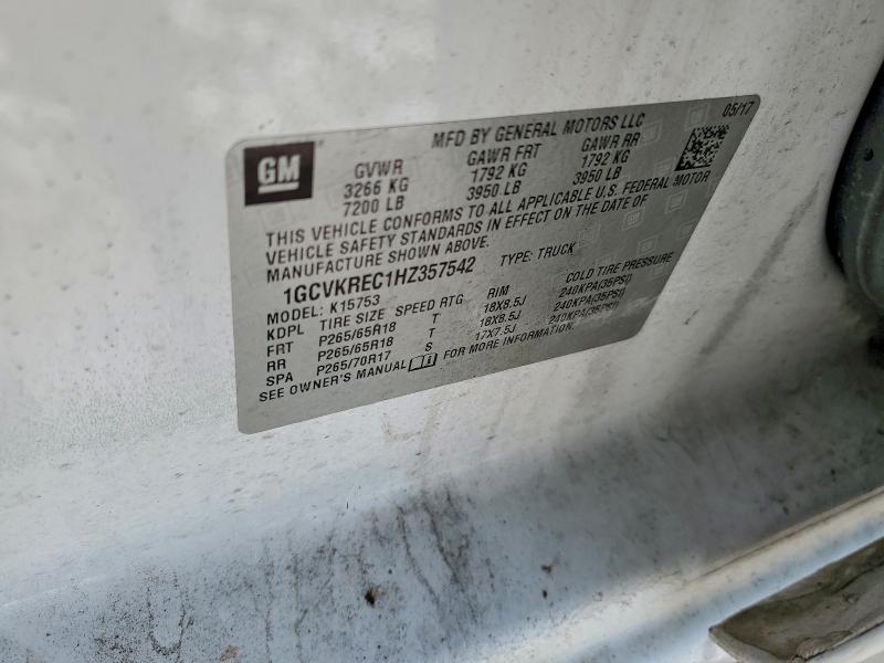 2017 CHEVROLET SILVERADO #3305331373