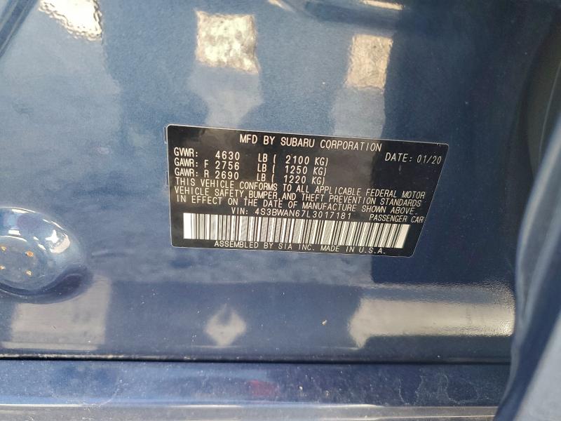 2020 SUBARU LEGACY LIM #3305307341