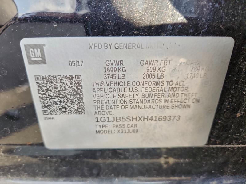 2017 CHEVROLET SONIC LS #3310414031