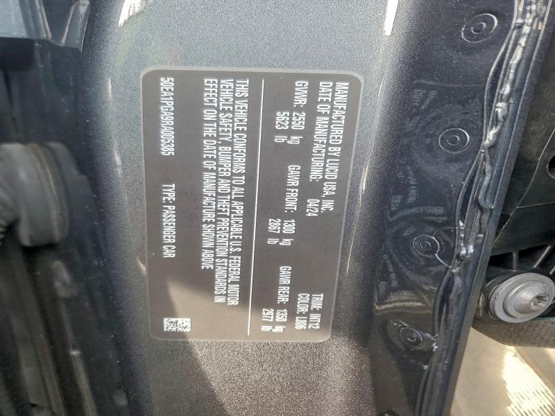 2024 LUCID MOTORS AIR PURE #3312267791