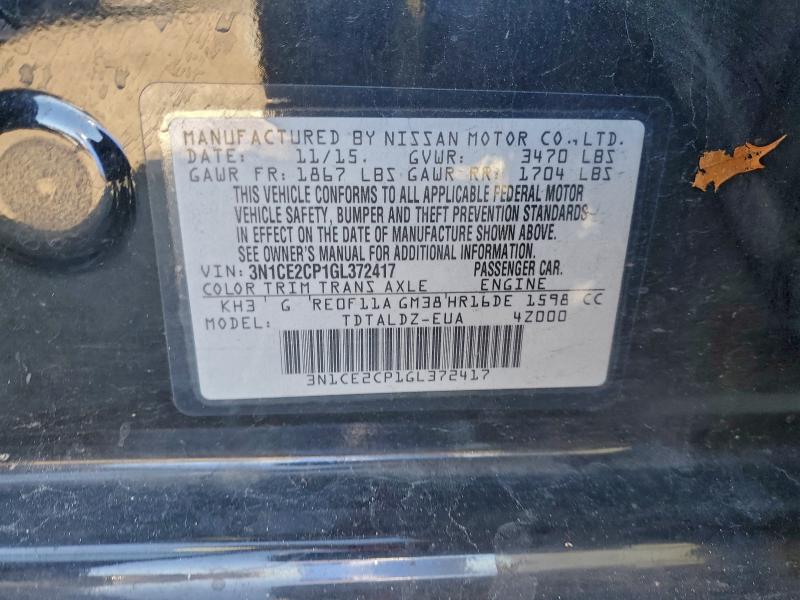 2016 NISSAN VERSA NOTE #3310603303