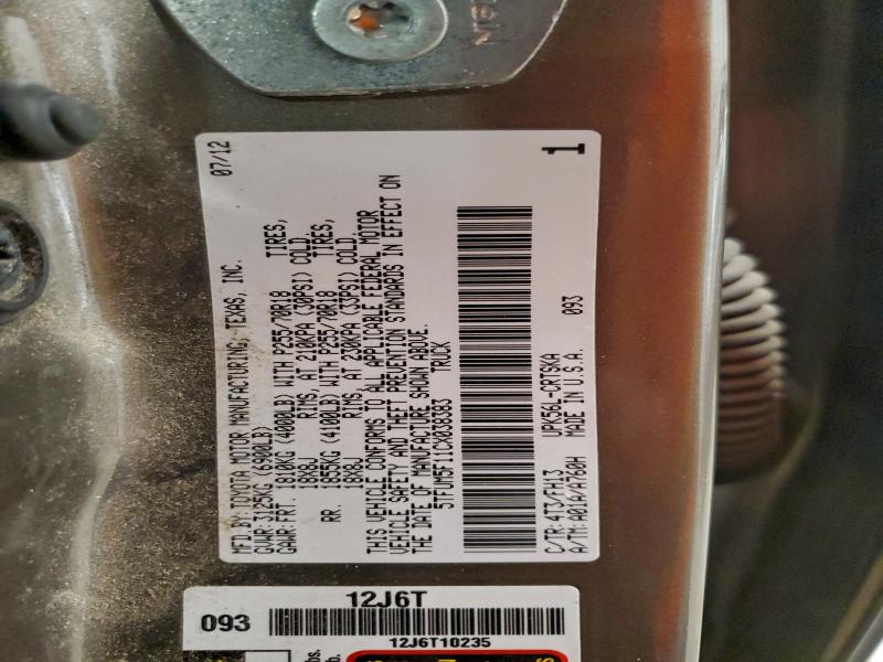 2012 TOYOTA TUNDRA DOU #3316006834